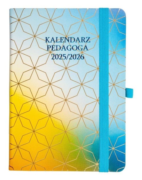 Kalendarz pedagoga 2025/26 B6 tyg Salsa tęczowy