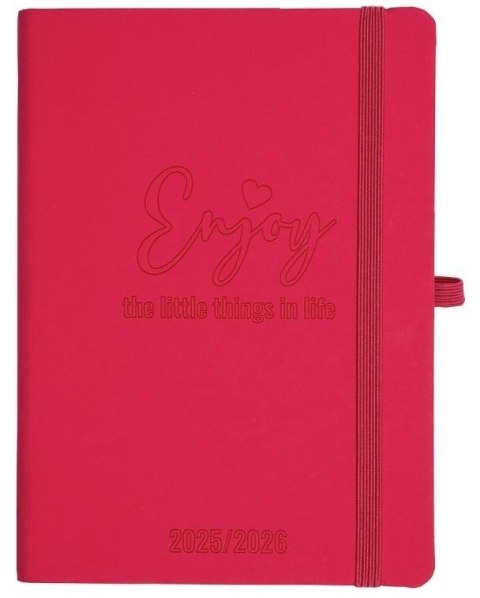 Kalendarz szkolny 2025/26 B6 tyg. Salsa różowy