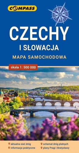 Mapa - Czechy i Słowacja 1:500 000