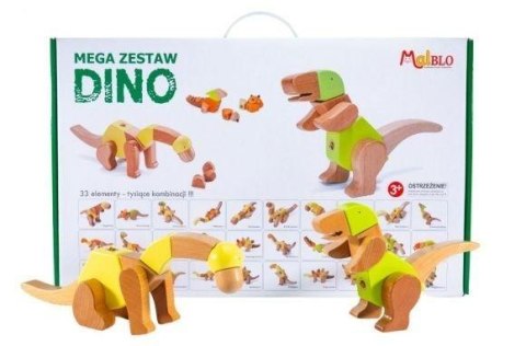 Mega zestaw Dino 33el