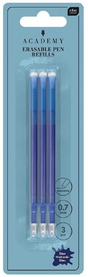 Wkłady do długopisów ścieralnych niebieski 3szt