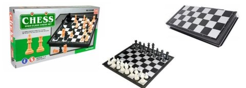 Szachy klasyczne magnetyczne 25x25cm