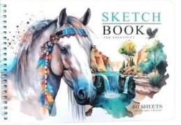 Szkicownik A5/60K gładki Koń FRESH