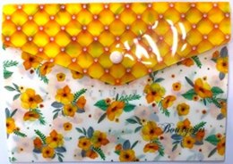 Teczka A5+ plastikowa z klipsem Kwiaty FRESH