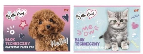 Blok techniczny A4/10K My little friend (10szt)