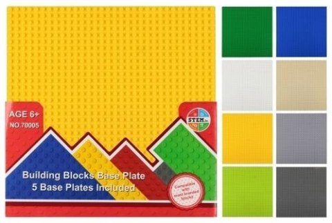 Klocki konstrukcyjne podstawa 26x26cm mix