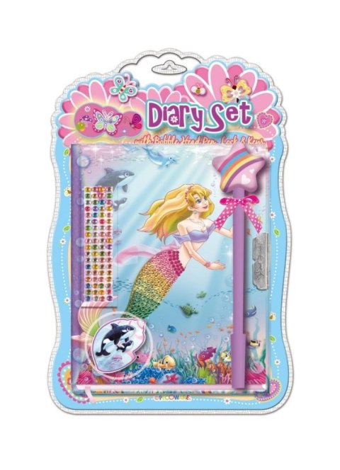 Pamiętnik z ozdobnym długopisem Syrenka