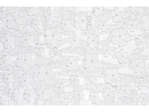 Bieżnik Kwiaty biały 26x500cm