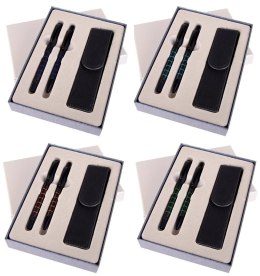 Pióro + długopis Dorian w etui mix