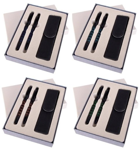 Pióro + długopis Dorian w etui mix