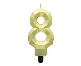 Świeczka Cyfra 8 Diament 7.6cm