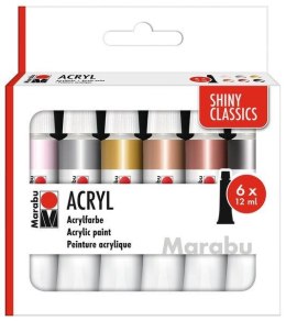 Farby akrylowe Shiny Classics 12ml 6 kolorów
