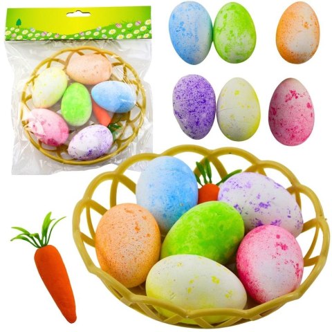 Ozdoby wielkanocne w koszyczku 7szt