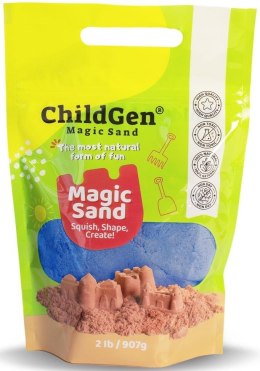 Piasek kinetyczny naturalny niebieski 907g