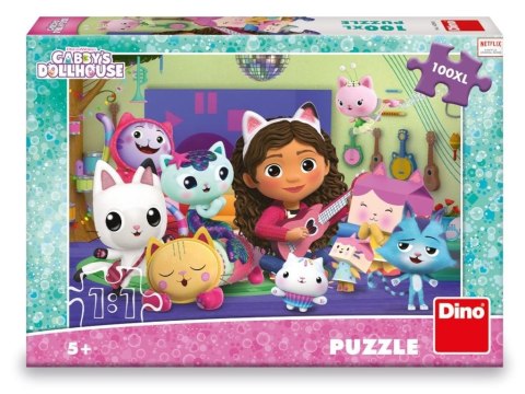 Puzzle 100 XXL Koci Domek Gabi, Orkiestra...