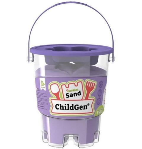 Piasek kinetyczny z foremką naturalny fioletowy