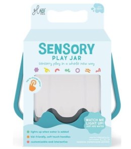 Słoik sensoryczny do napełnienia wodą niebieski
