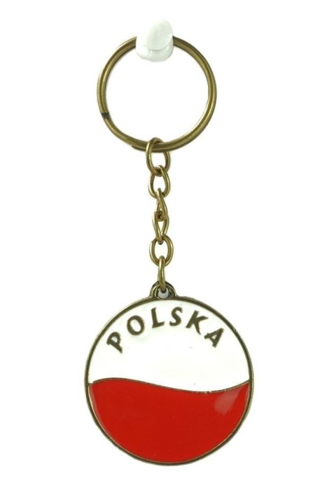 Brelok metalowy dwustronny Orzeł - Flaga ABINO