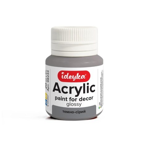 Farba akrylowa ciemnoszara 20ml