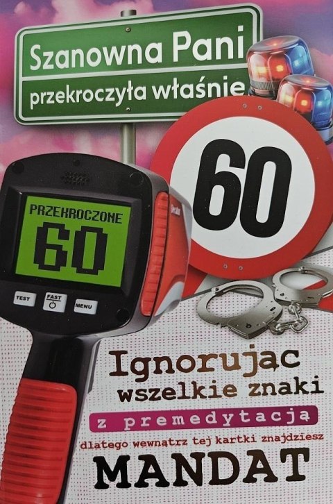 Karnet Urodziny 60