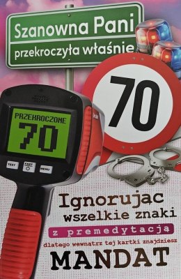 Karnet Urodziny 70