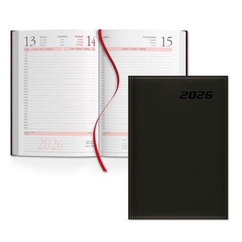 Kalendarz 2026 A5 czarny