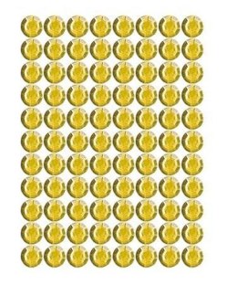 Dżety samoprzylepne złote 4mm 240szt