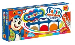 Farby akwarelowe 24 kolory Zwierzaki uczniaki