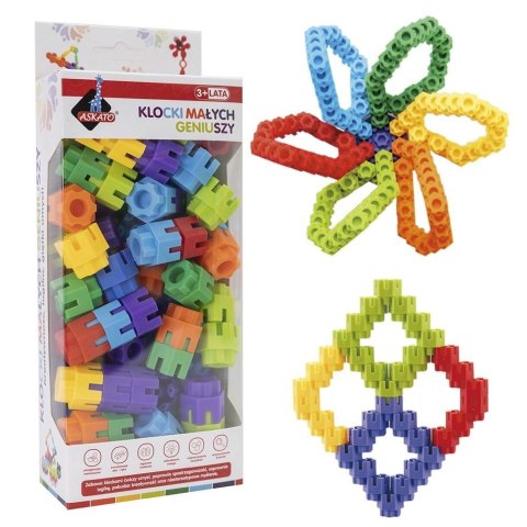 Klocki małych geniuszy śrubki 65el