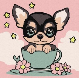 Malowanie po numerach - Słodki szczeniaczek Kid