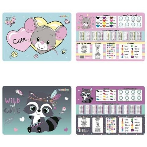 Podkład A3 dwustronny laminowany mix BAMBINO