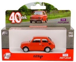 Fiat 126P czterdziestolatek czerwony