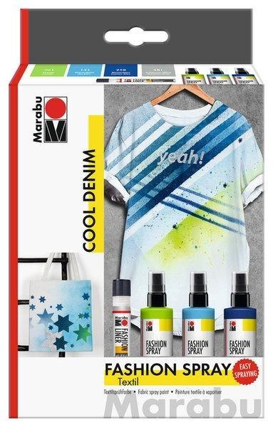 Farby do tkanin w spreju Cool Denim 4el