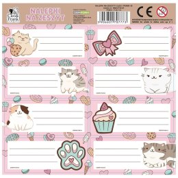 Nalepki na zeszyty Cleo i Frank 45 Kot (25szt)