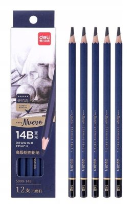 Ołówek 14B do szkicowania Nuevo 12szt