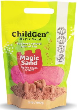 Piasek kinetyczny naturalny różowy 907g