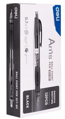 Pióro kulkowe Arris 0,7mm czarne (12szt)