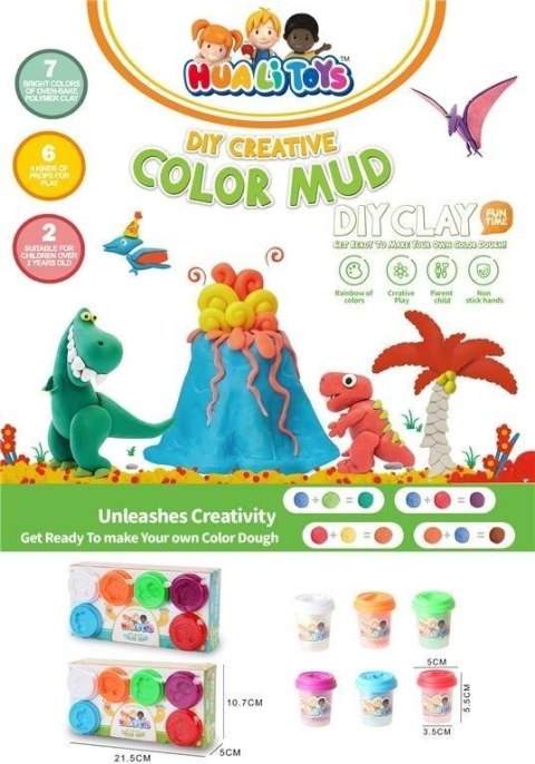 Zestaw ciastoliny 6szt