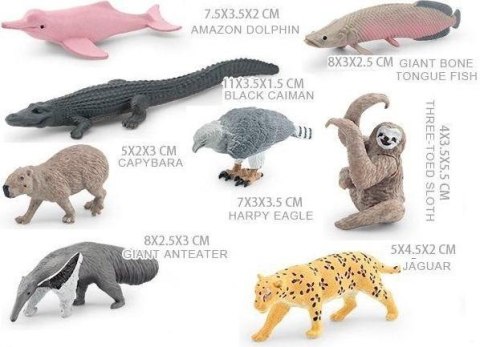 Zestaw zwierząt ameryki południowej