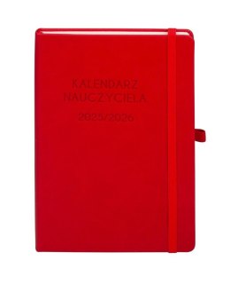 Kalendarz 2025/2026 A5 nauczyciela TDW czerwony