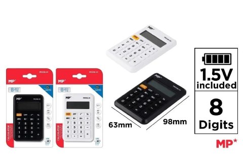 Kalkulator kieszeniowy 6,3x9,8cm MIX