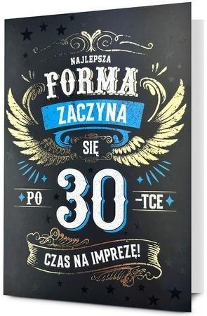 Karnet B6 Urodziny 30