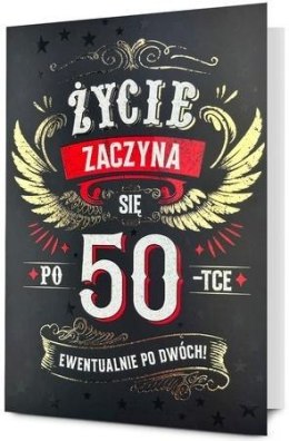 Karnet B6 Urodziny 50