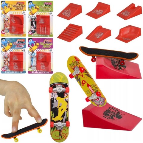 Mini deskorolka z rampą MIX