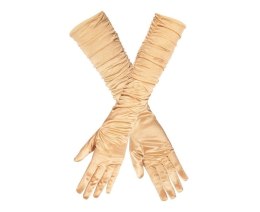 Rękawiczki do łokcia Hollywood złote