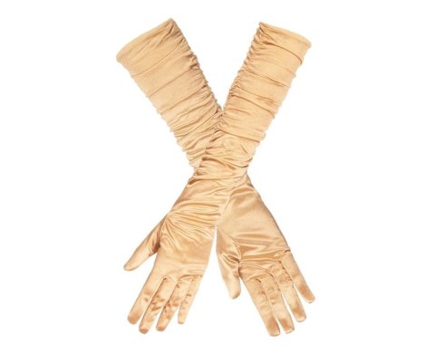 Rękawiczki do łokcia Hollywood złote