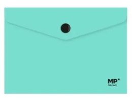 Teczka kopertowa A6 na zatrzask turkusowa