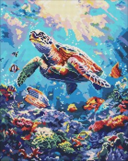 Diamentowa mozaika - Morski spokój 40x50cm