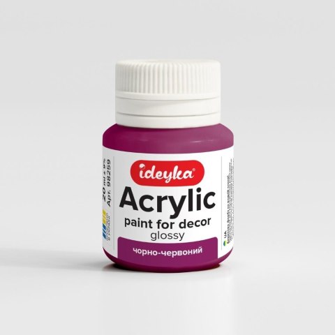 Farba akrylowa Czerń i czerwień 20ml