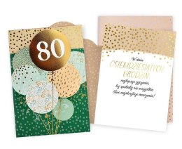 Karnet Urodziny 80